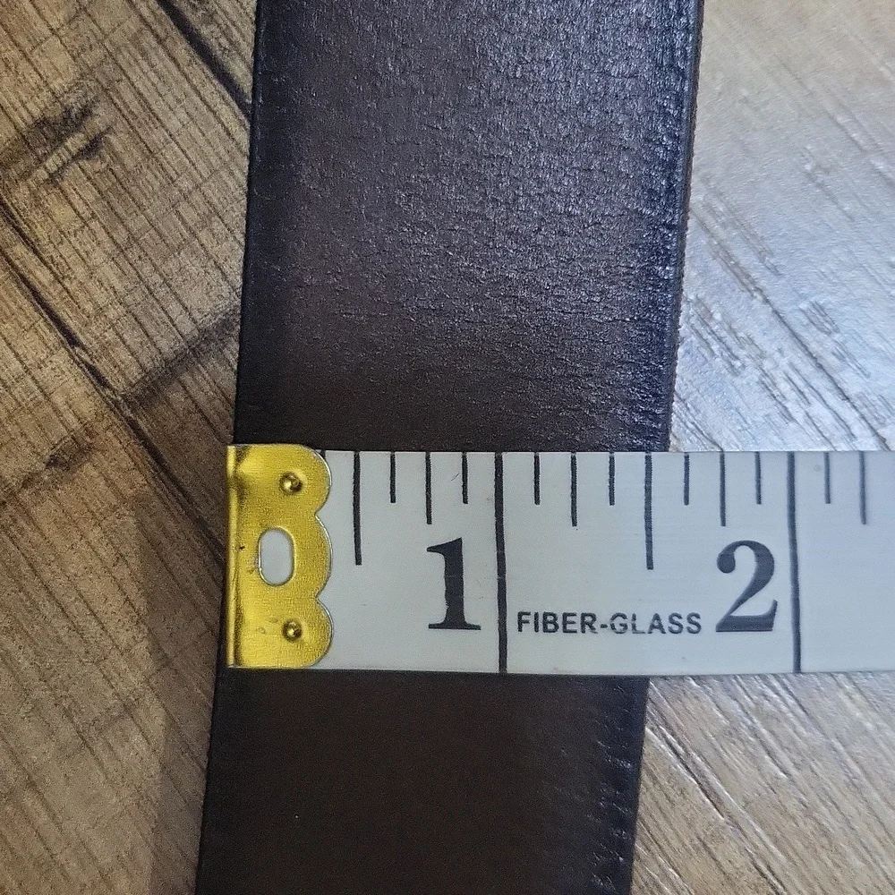 COCHOA Brown Full Grain Harness Cow Leather Belt - 42